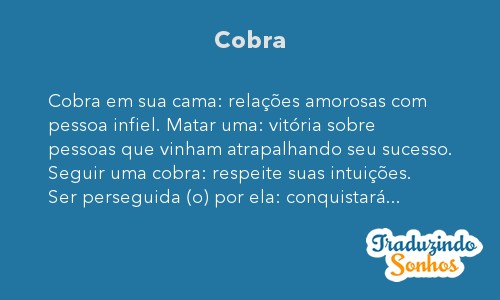 Sinais de alerta: o que significa sonhar com cobra sendo picado?