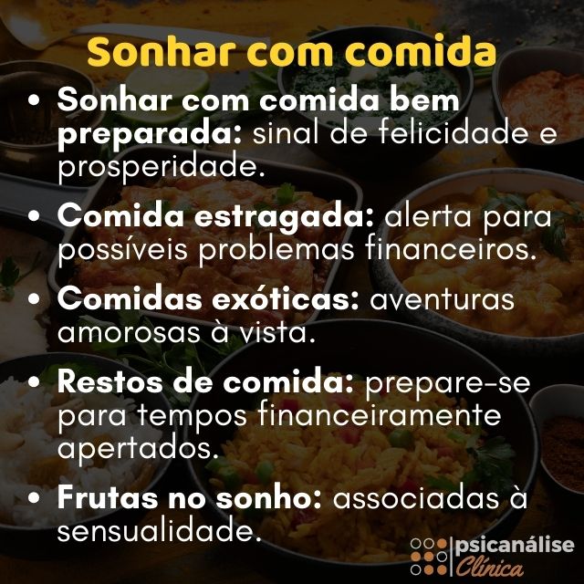 sonhar com comida podre