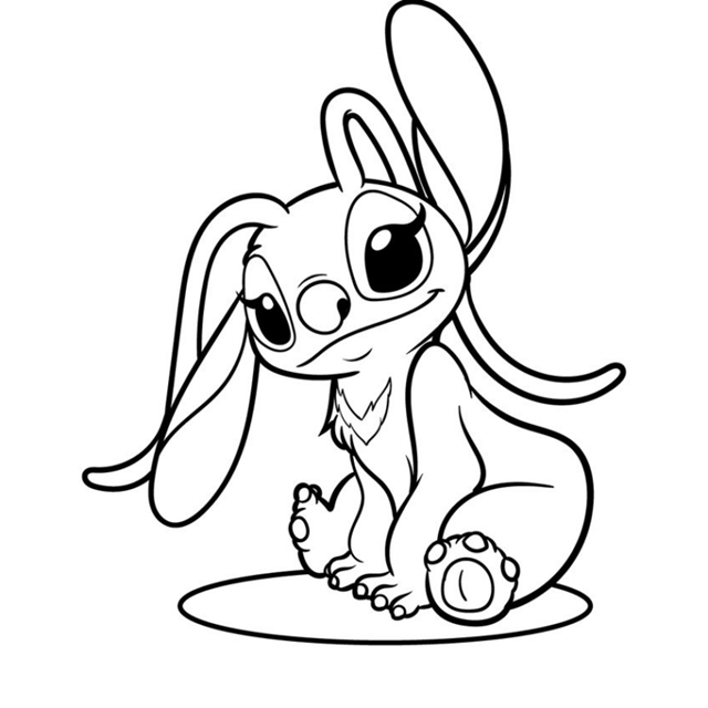 stitch para imprimir e colorir