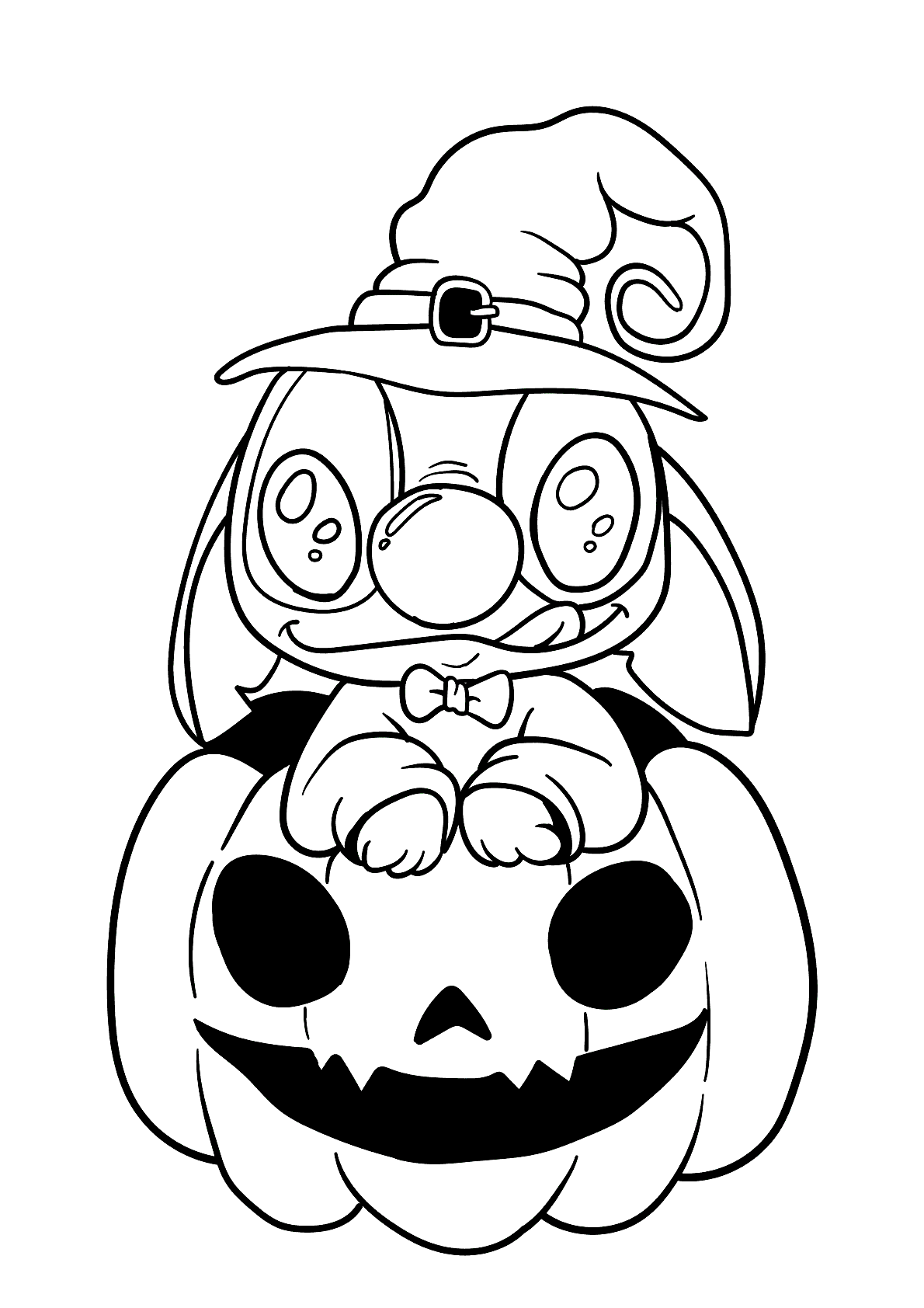 stitch fofo para colorir