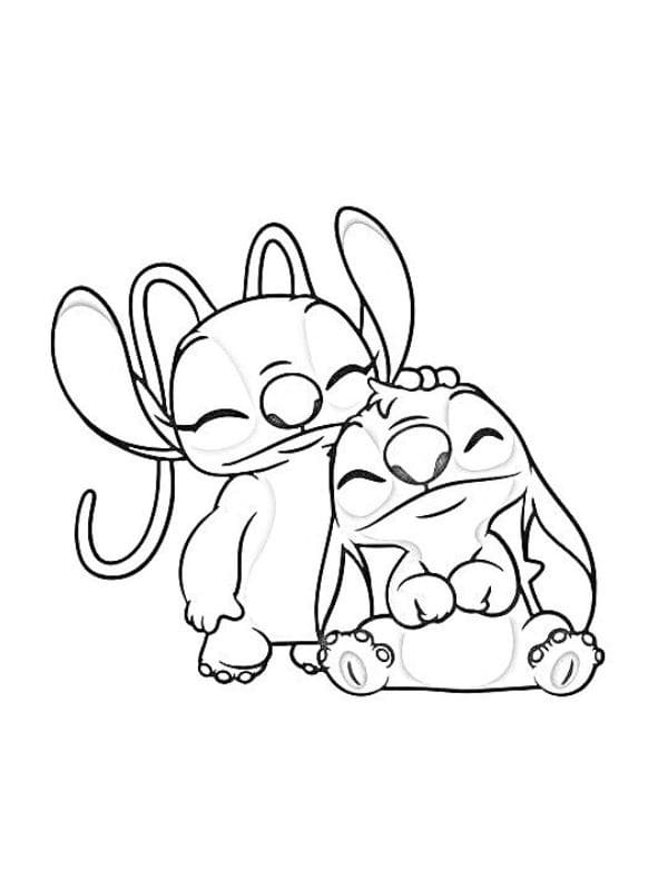 Stitch surfista para colorir