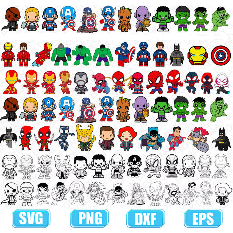 Dicas de decoração com personagens chibi da Marvel e DC para festas infantis