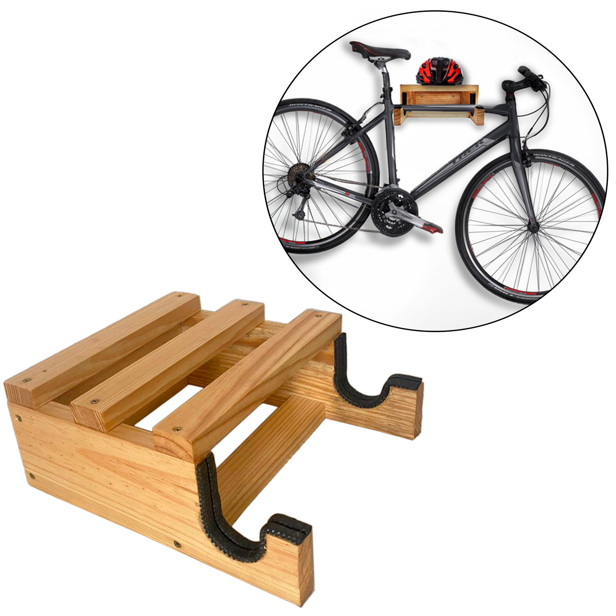 suporte de bicicleta para garagem