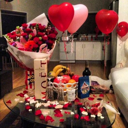 surpresa para namorada