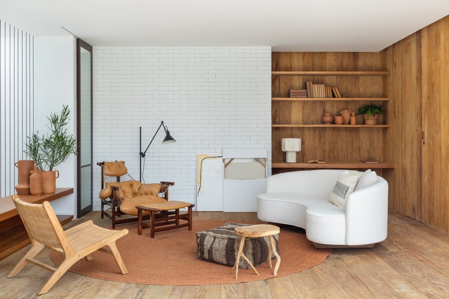 ideias tapete redondo sala pequena