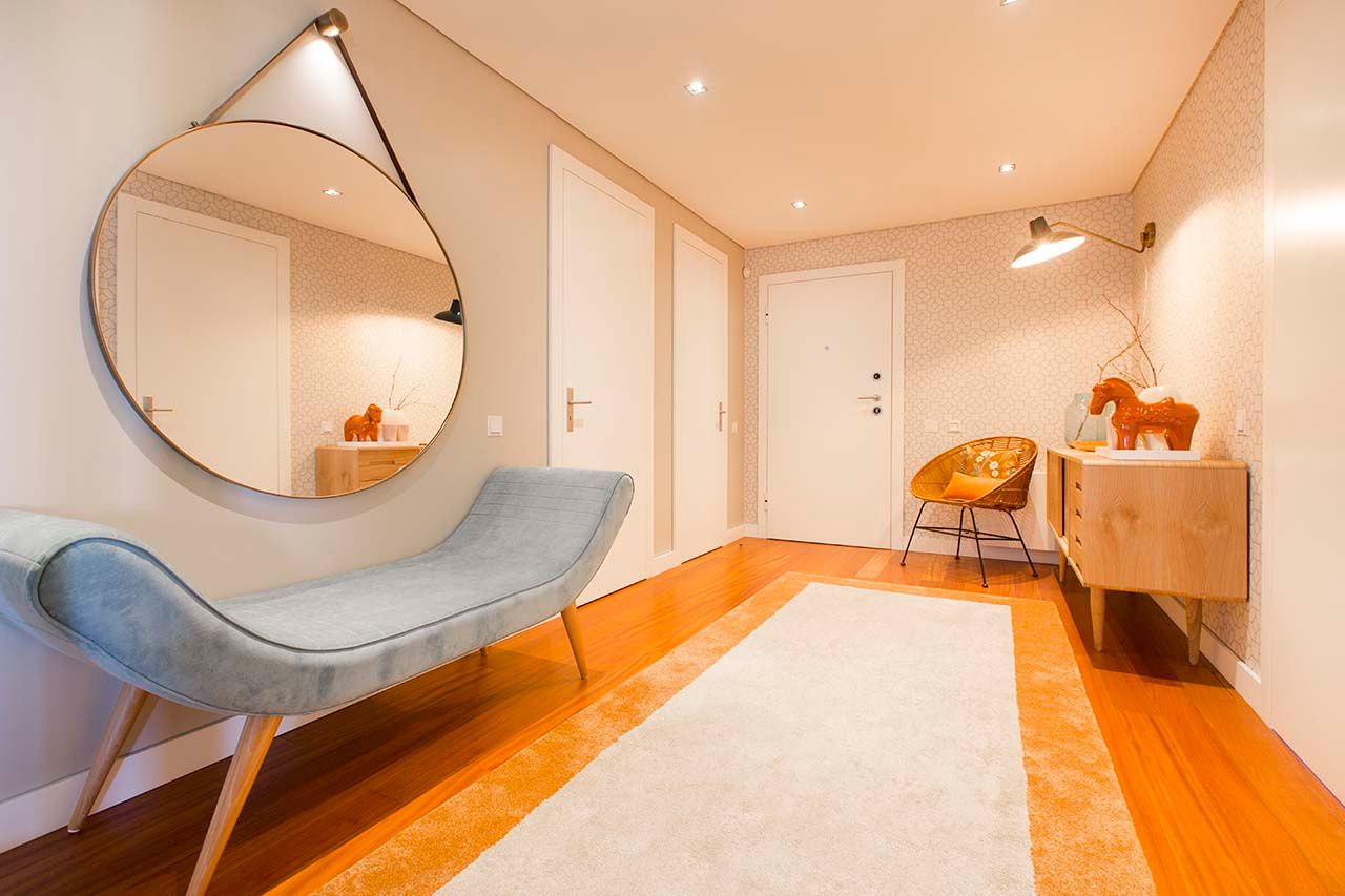 ideias tapete redondo sala pequena