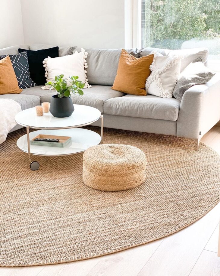 erros comuns usar tapete redondo sala