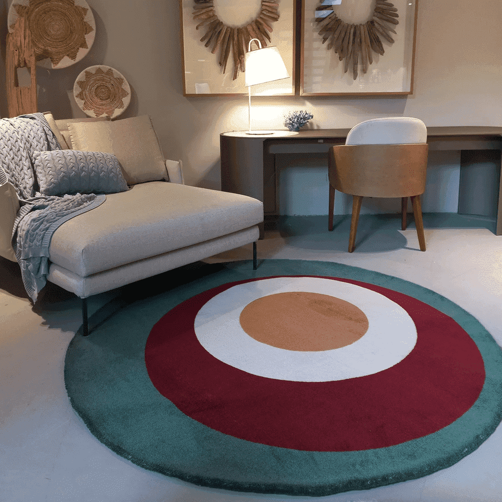 tapete redondo ou quadrado sala