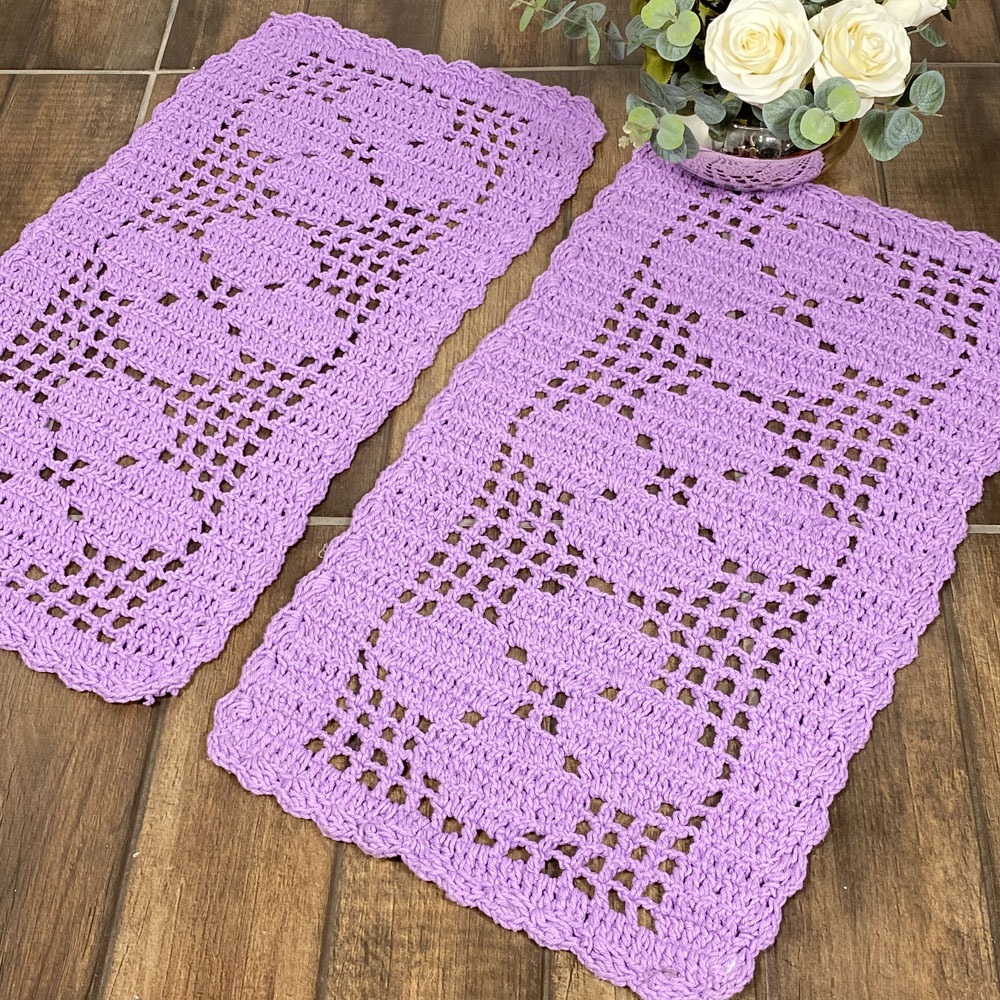 Tapetes de crochê orgânicos (folhas, animais)