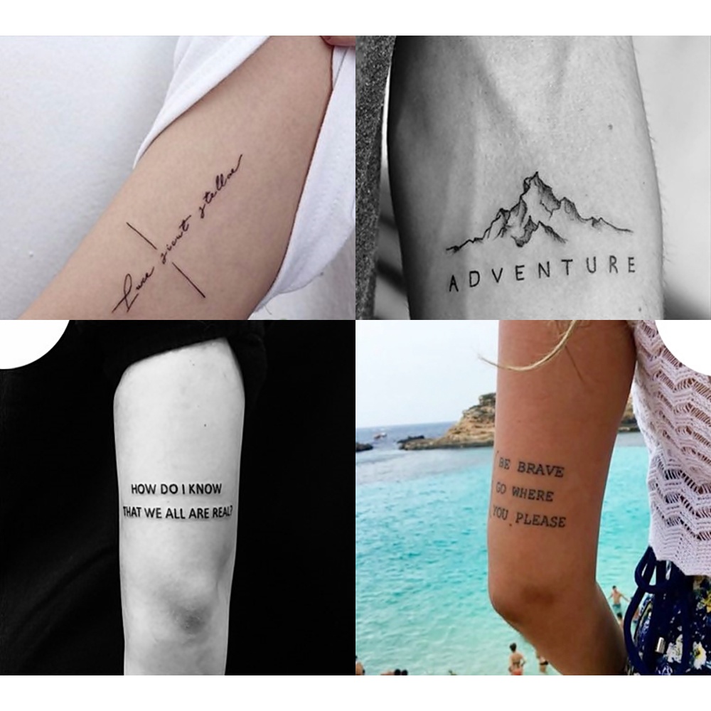 tatuagem minimalista masculina frase