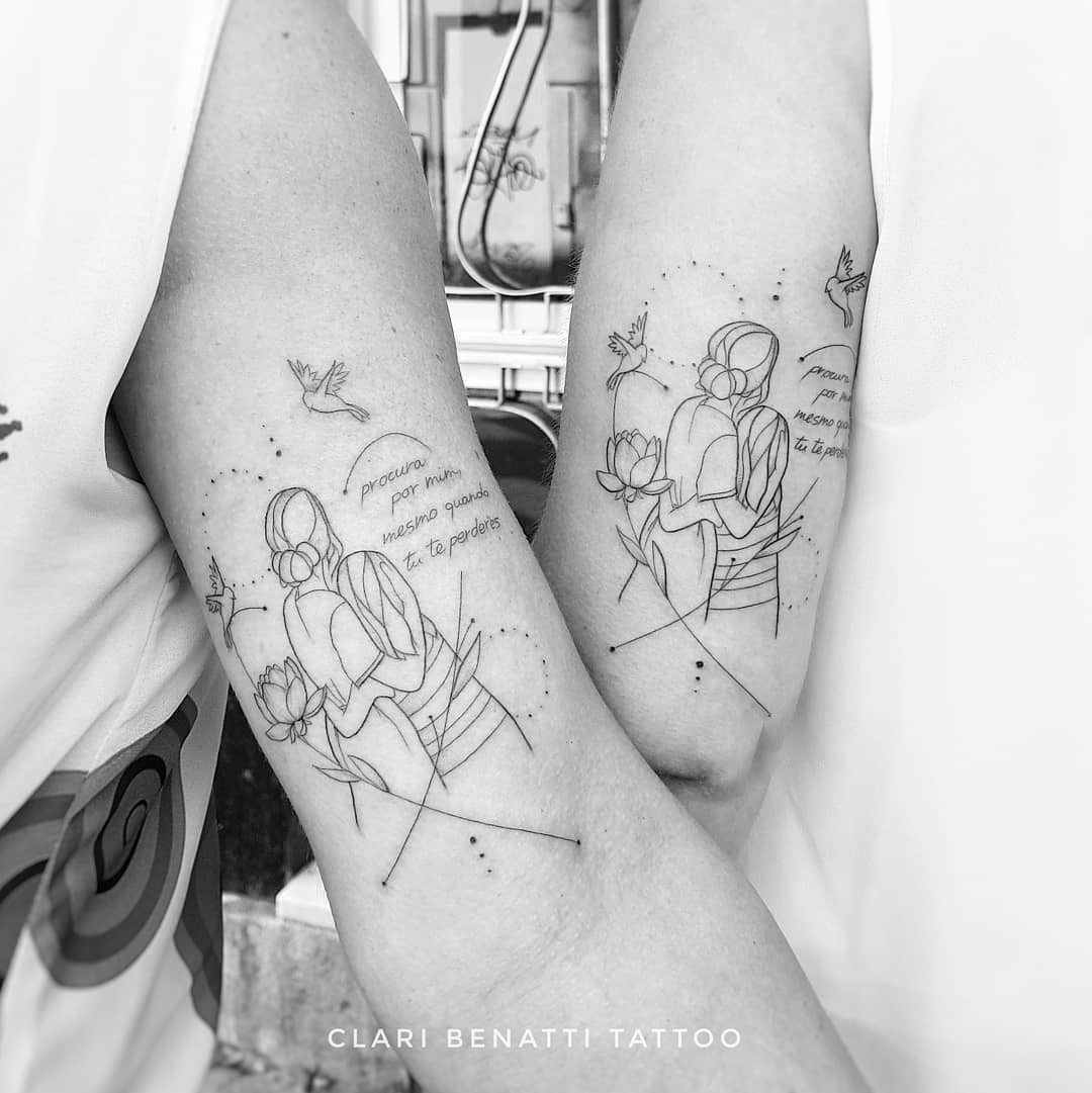 tatuagem de amor para filhas