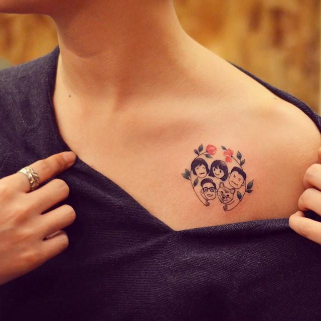 ideias tatuagem filhos casal