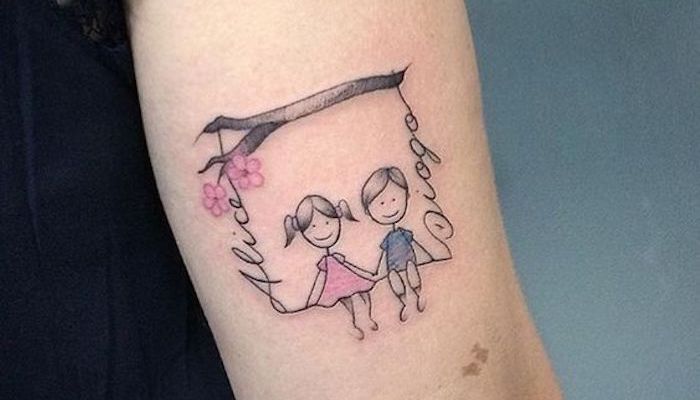 ideias tatuagem filhos casal