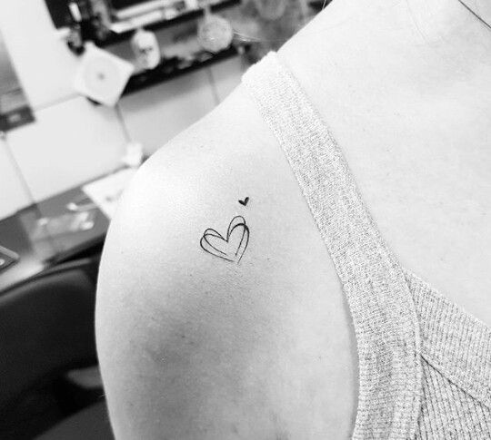 tatuagem 3 coracoes entrelacados