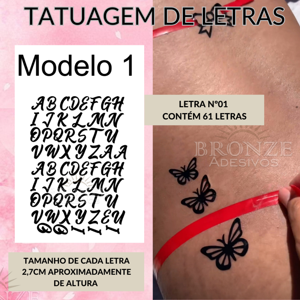 tatuagem 7cm feminina delicada