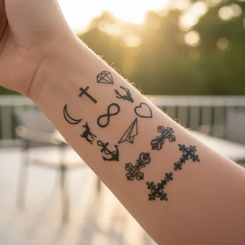 tatuagem 7cm feminina tornozelo