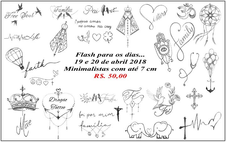 tatuagem 7cm feminina atrás da orelha