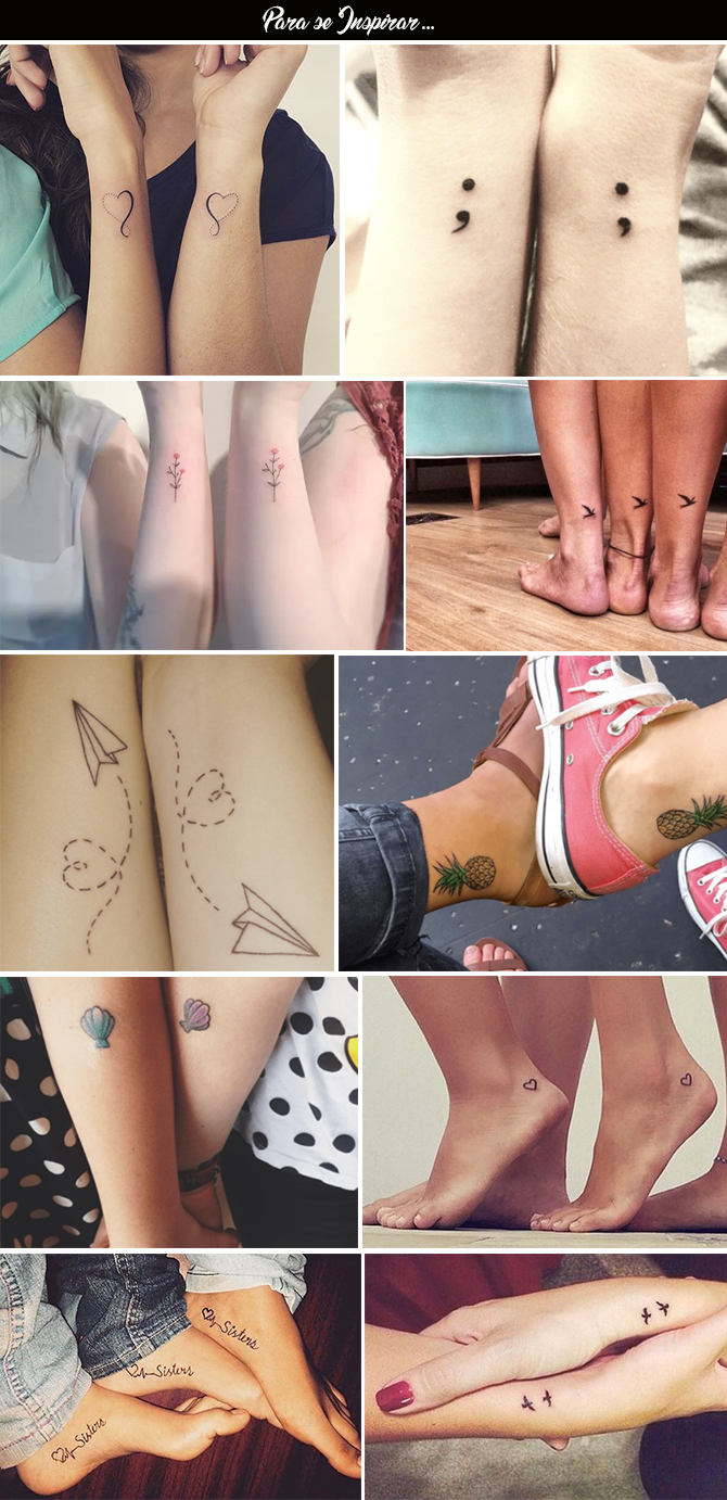 tatuagem para amigas aquarela