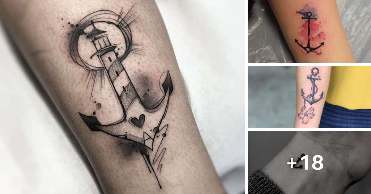 tatuagem âncora masculina