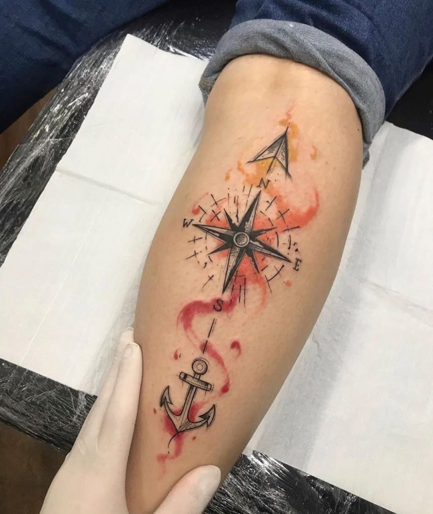 tatuagem âncora pulso