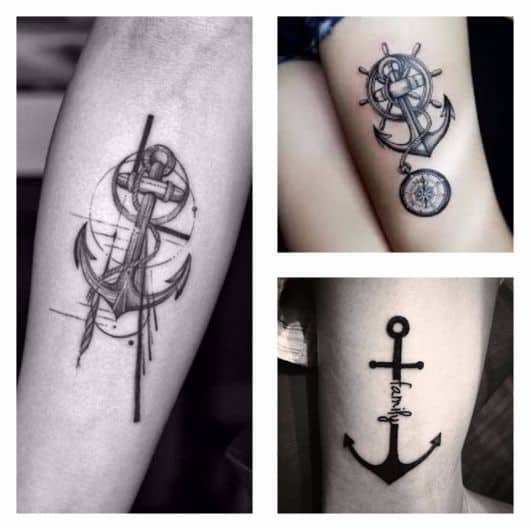 tatuagem âncora old school