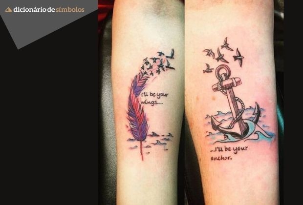 tatuagem âncora com bússola