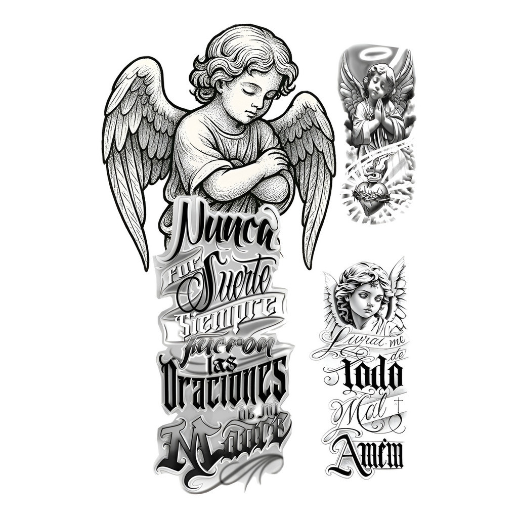 tatuagem de anjo feminina