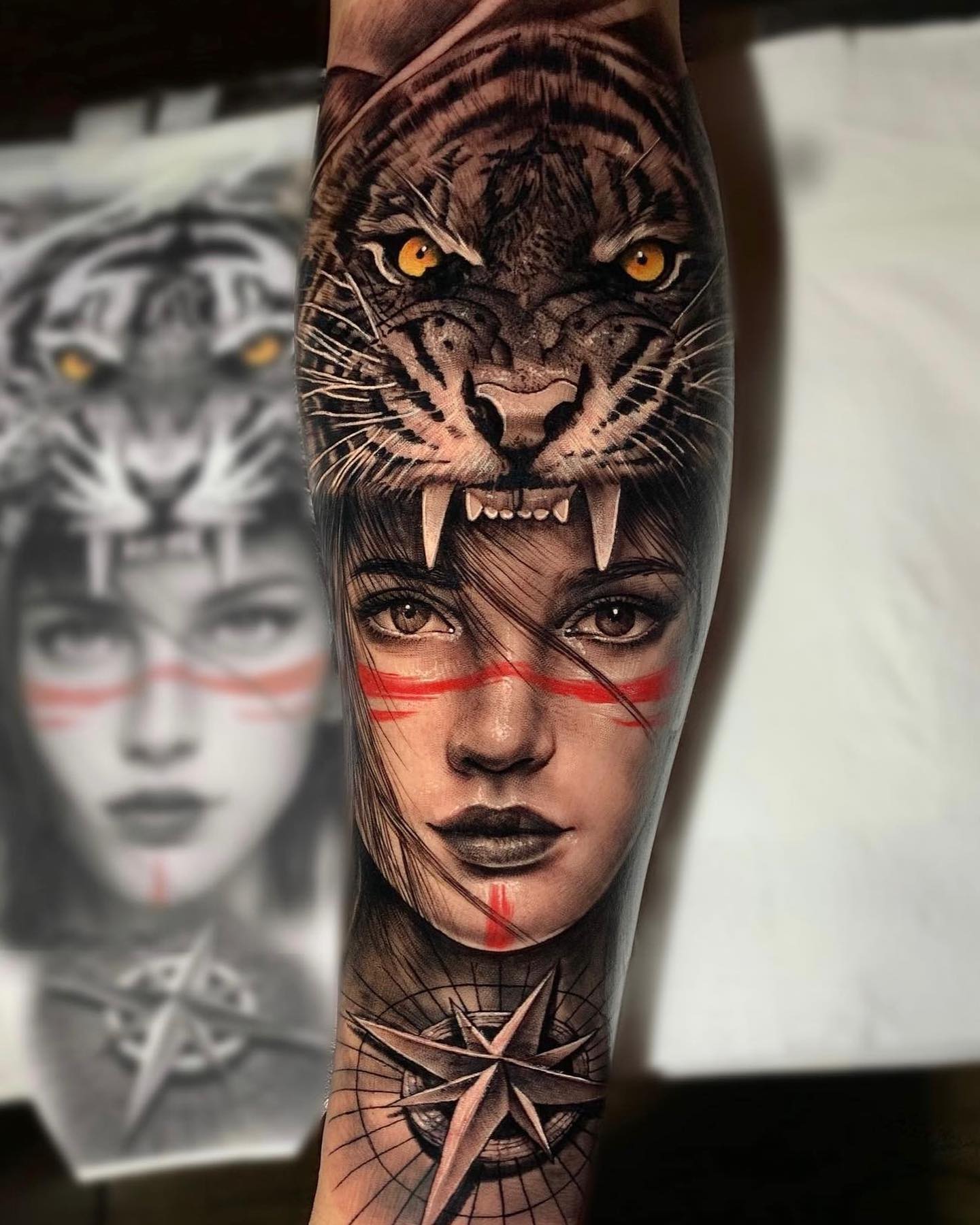 tatuagem antebraço tribal