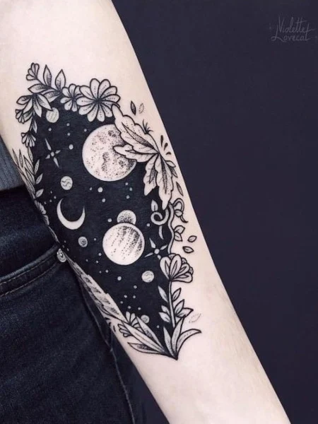 tatuagem antebraço feminina colorida