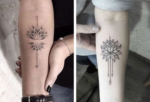 tatuagem geométrica antebraço feminina