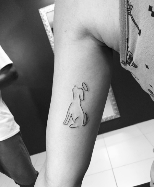 5 estilos de tatuagem minimalista para pets