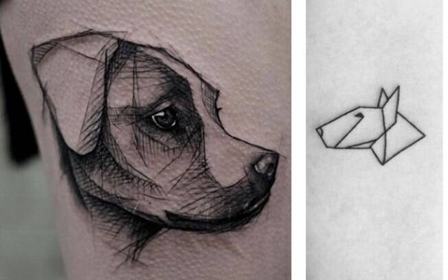 Tatuagens de cachorro com nome do pet: ideias criativas