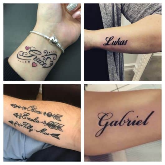 ideias tatuagem nome pulso delicado