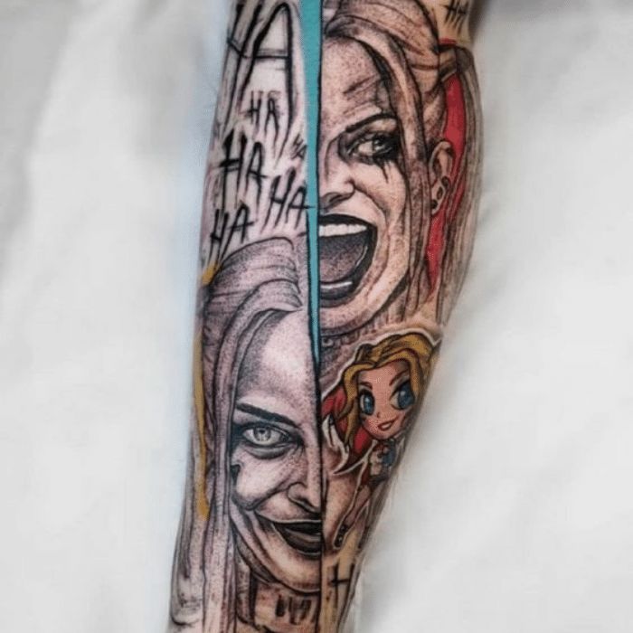 tatuagem da arlequina