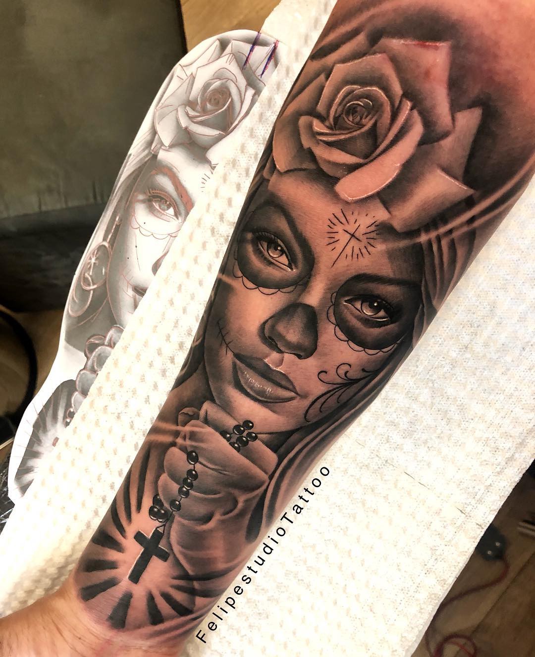 tatuagem da catrina