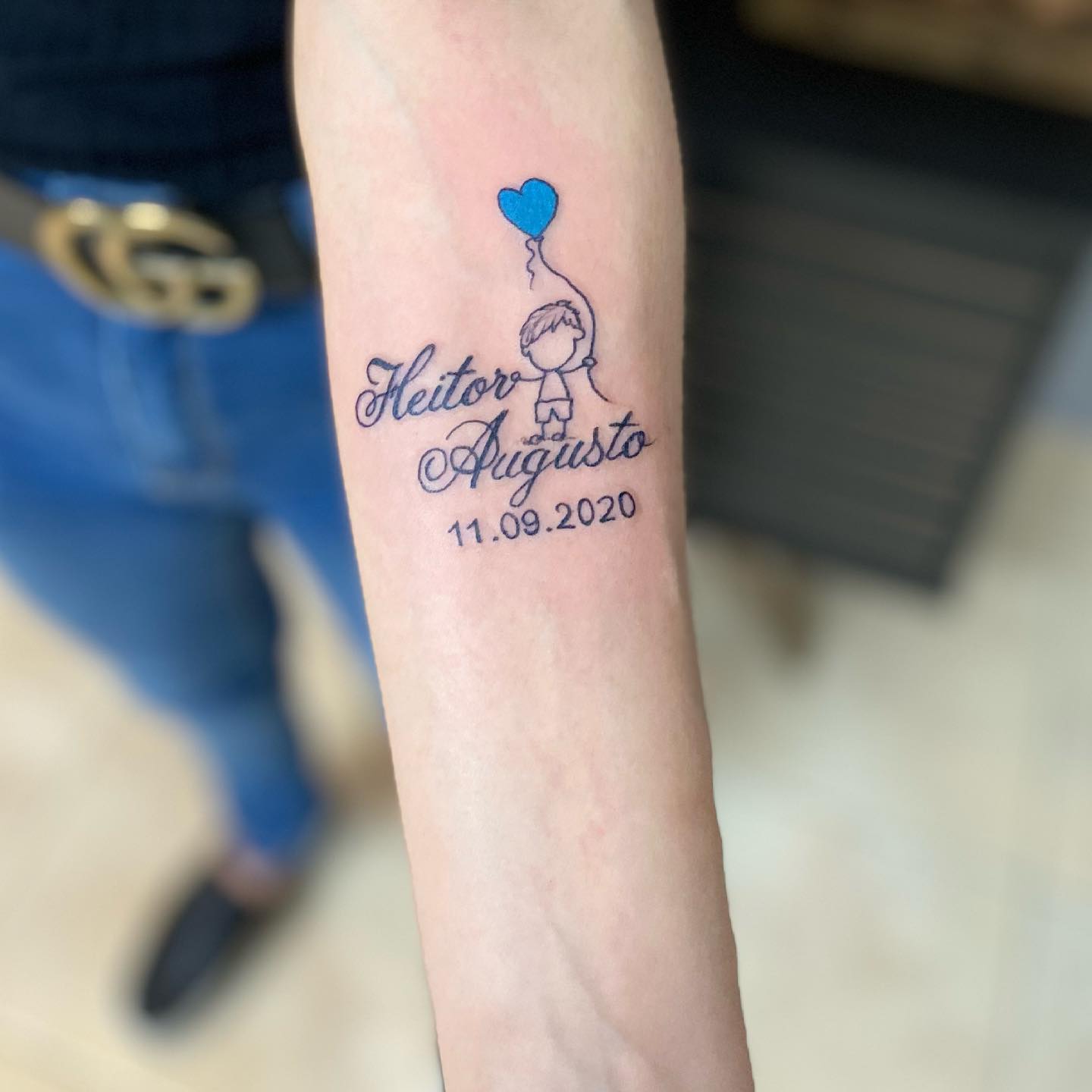 tatuagem data de nascimento do filho masculino