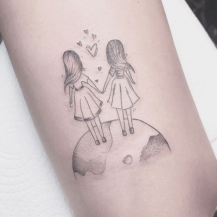 tatuagem de amigas combinando