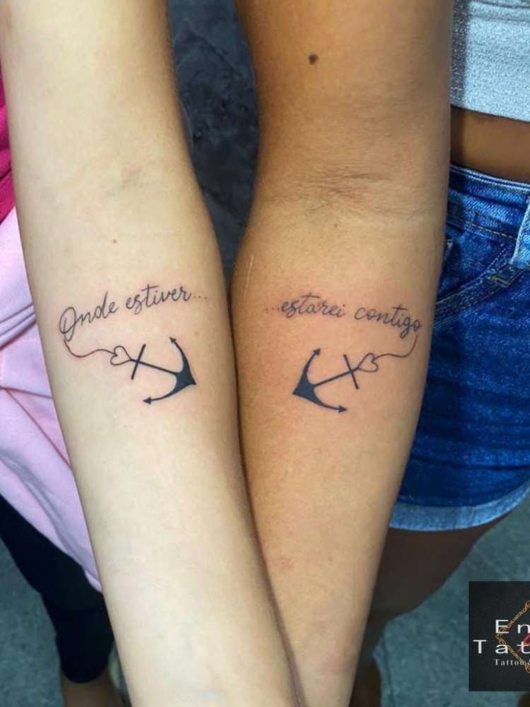 tatuagem de amigas combinando