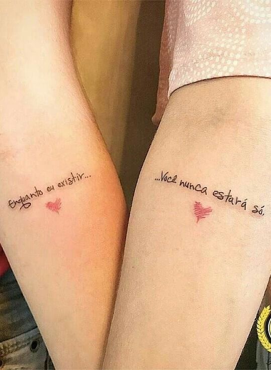 tatuagem de casal moderna