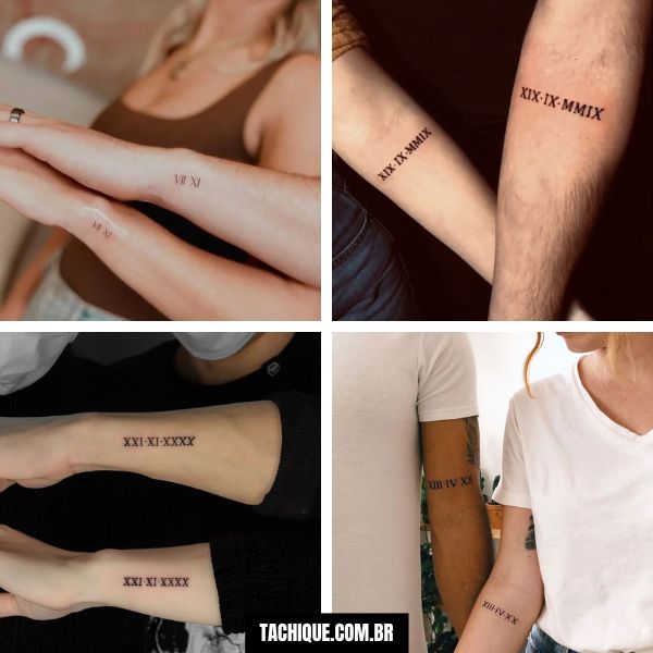 tatuagem de casal moderna