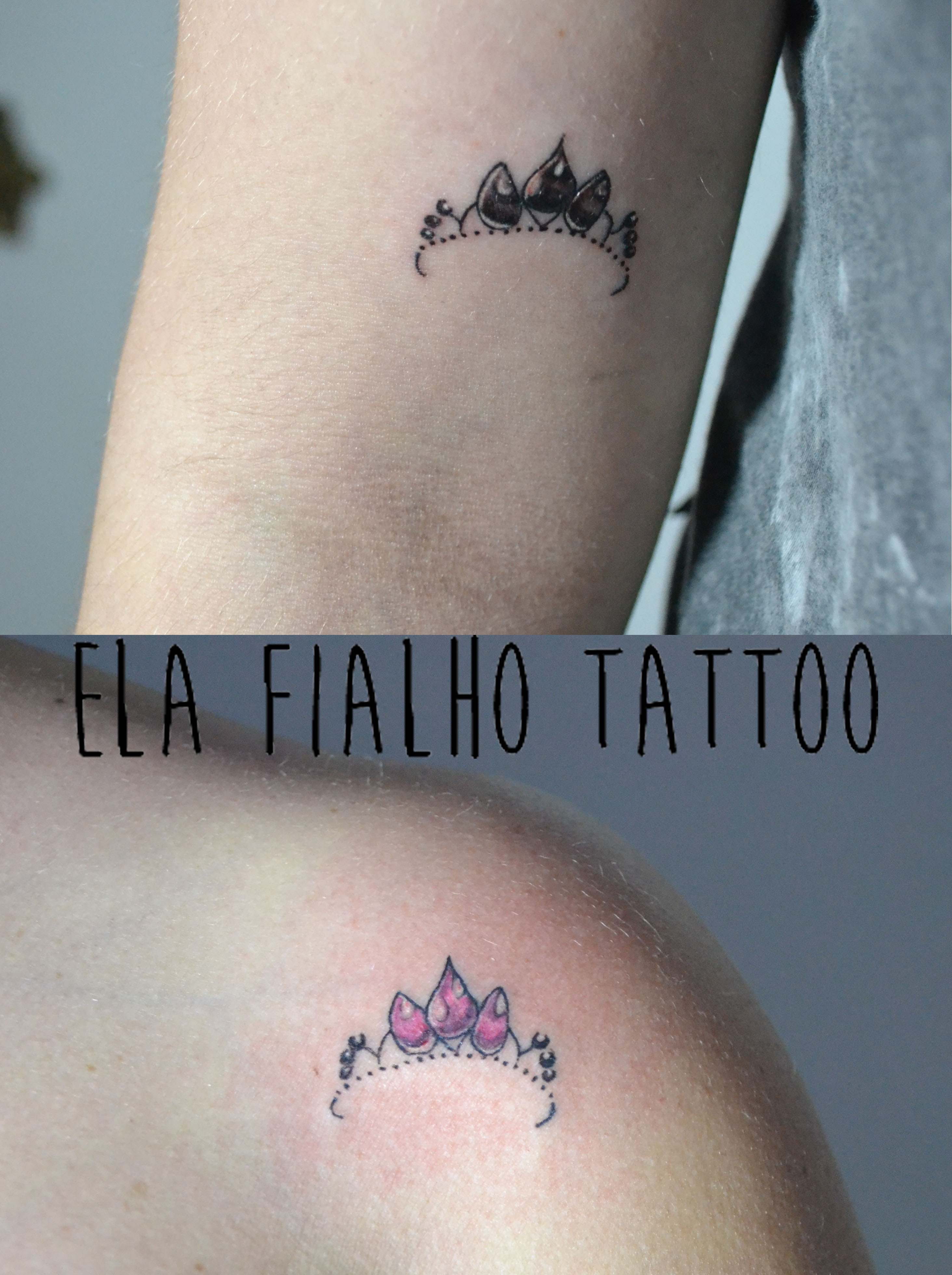 tatuagem de coroa no dedo