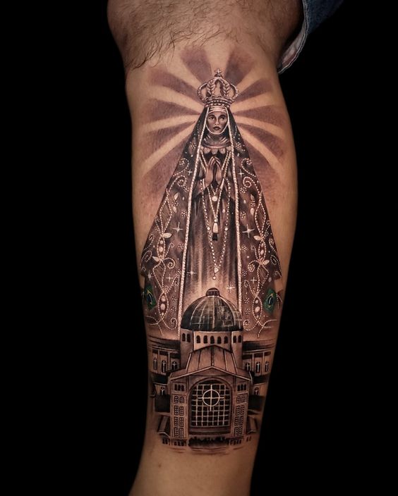 tatuagem de nossa senhora