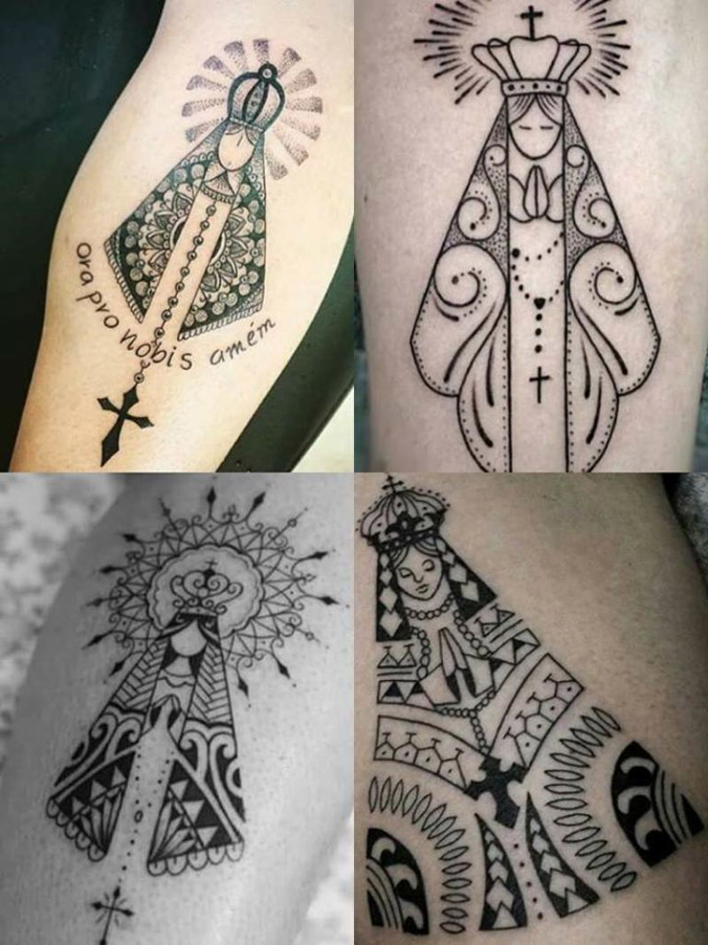 tatuagem de nossa senhora