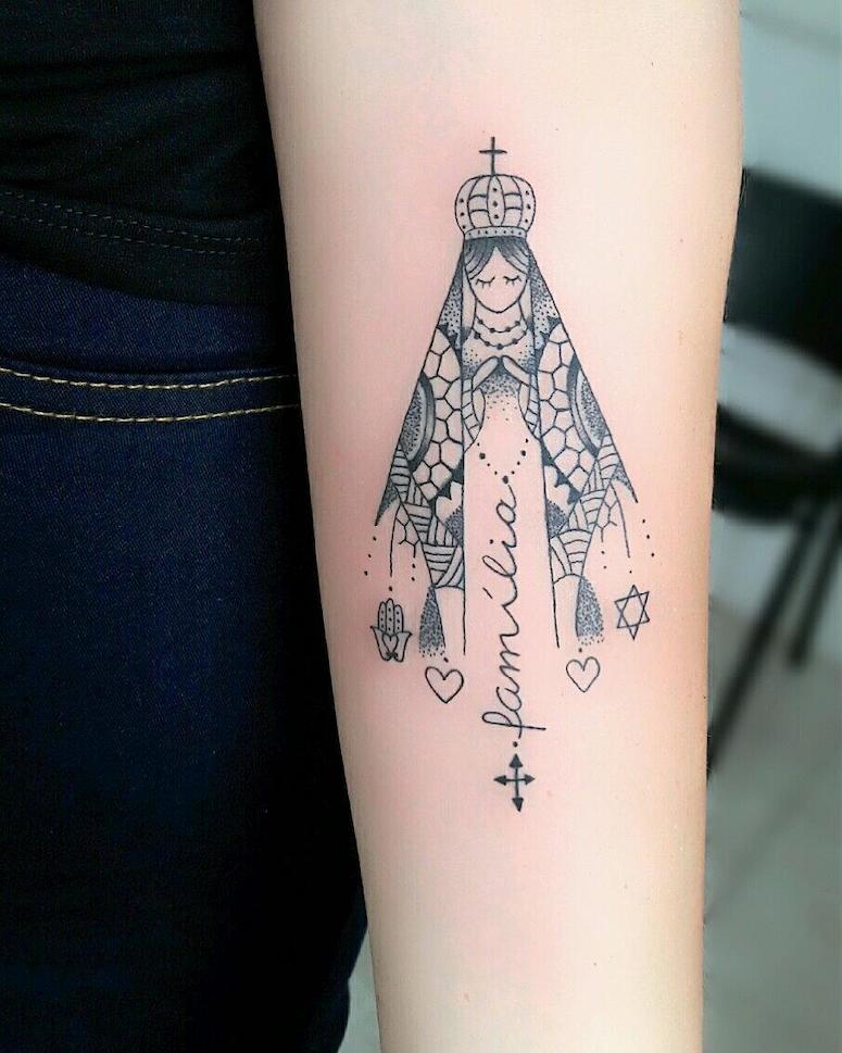tatuagem de nossa senhora