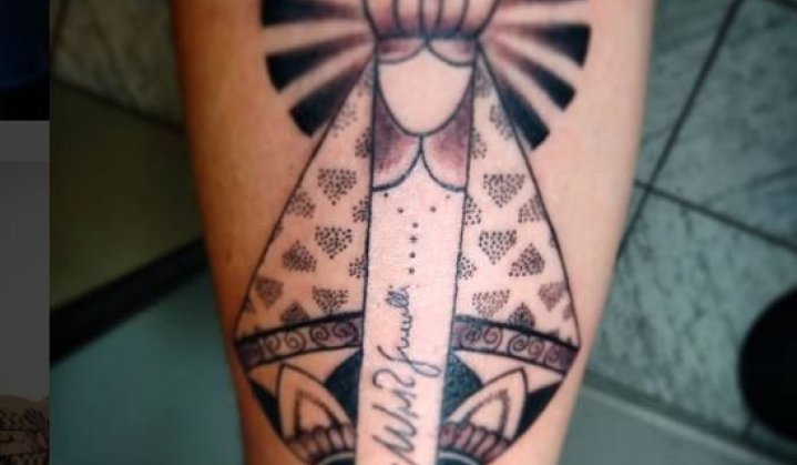 tatuagem de nossa senhora