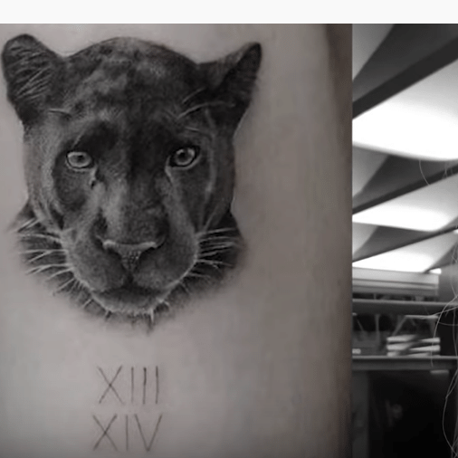 tatuagem felina feminina força