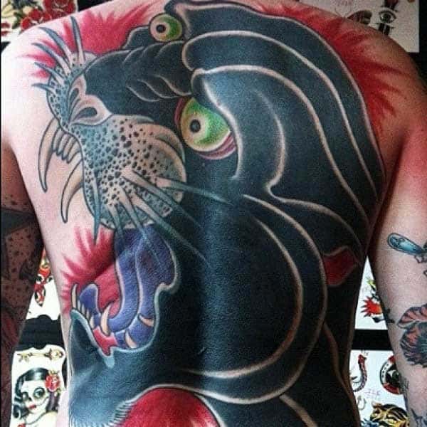 tatuagem pantera realista feminina