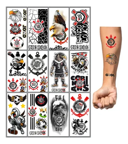 tatuagem corinthians geométrica