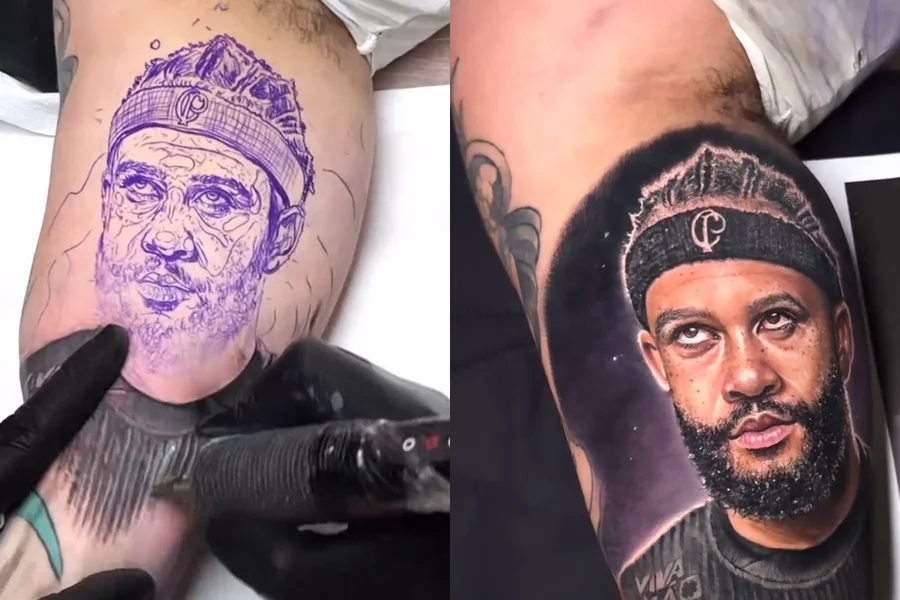 tatuagem corinthians escudo