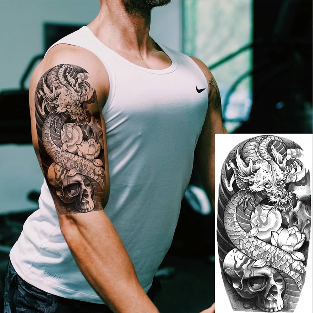 desenhos de dragão para tatuagem no braço